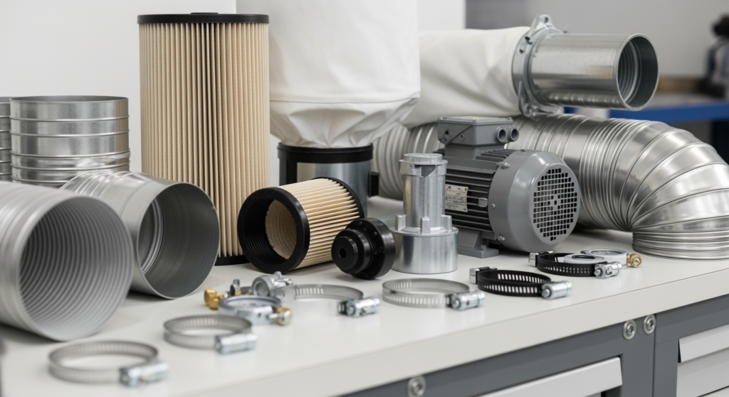 The Complete Guide to Dust Collector Parts: What to Buy, When to Replace, and How to Save Energy